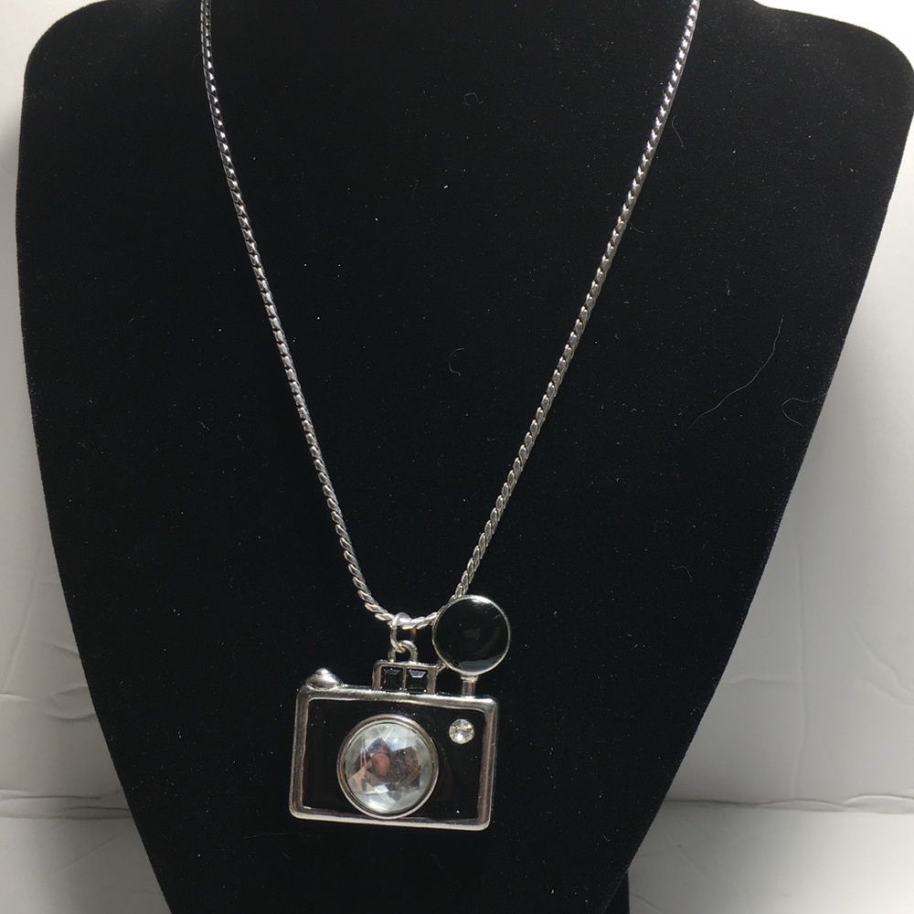 Fossil camera necklace